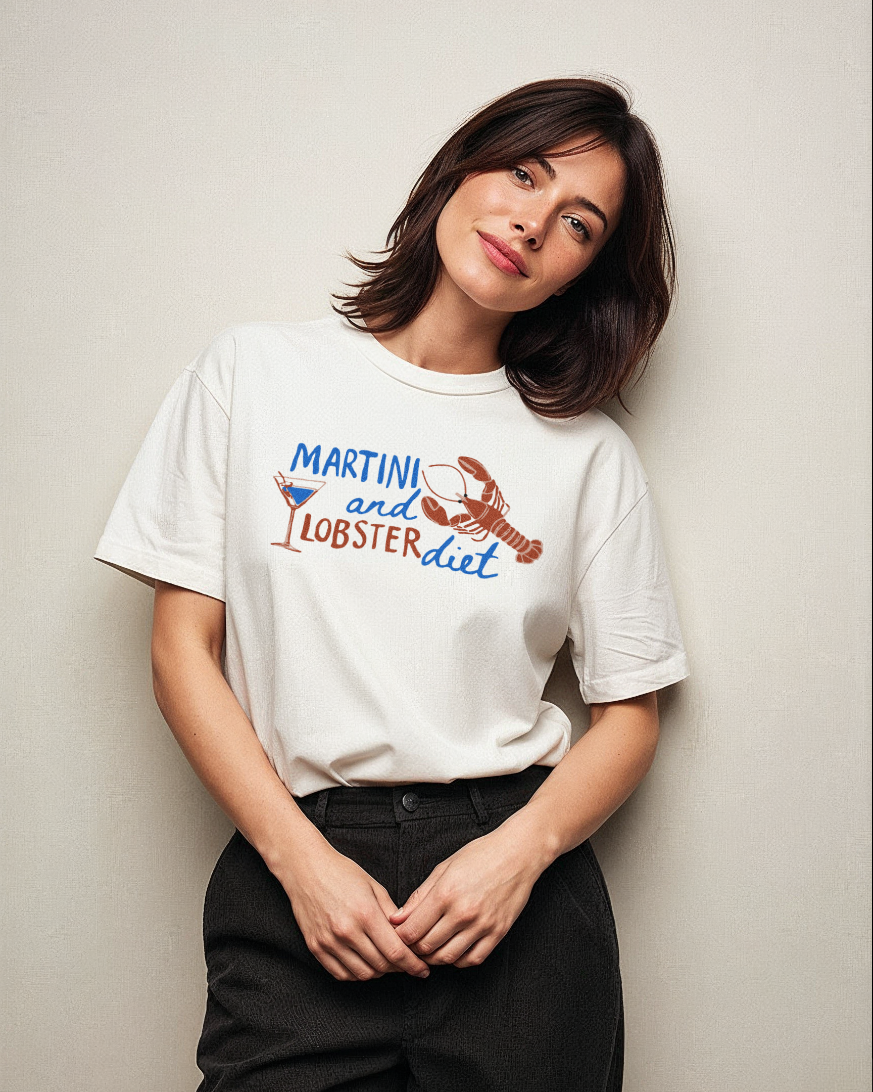 Martini and Lobster t-shirt